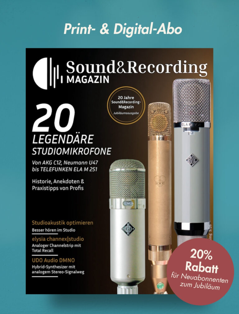Sound&Recording Magazin Jahresabonnement – Print & Digital
