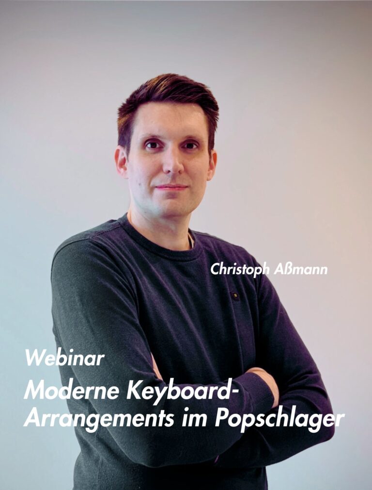 Moderne Keyboard-Arrangements im Popschlager – Webinar mit Christoph Aßmann