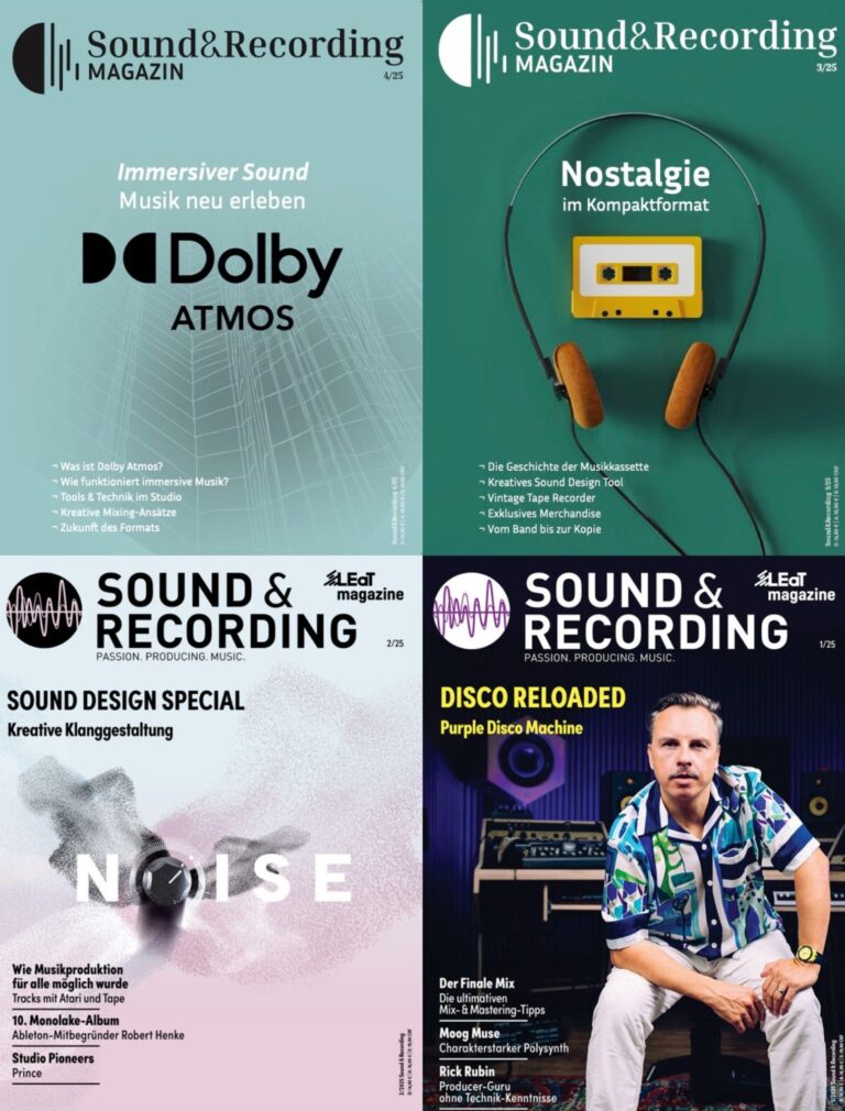 Sound&Recording-Magazin – Bundle 2025 (4 Ausgaben)