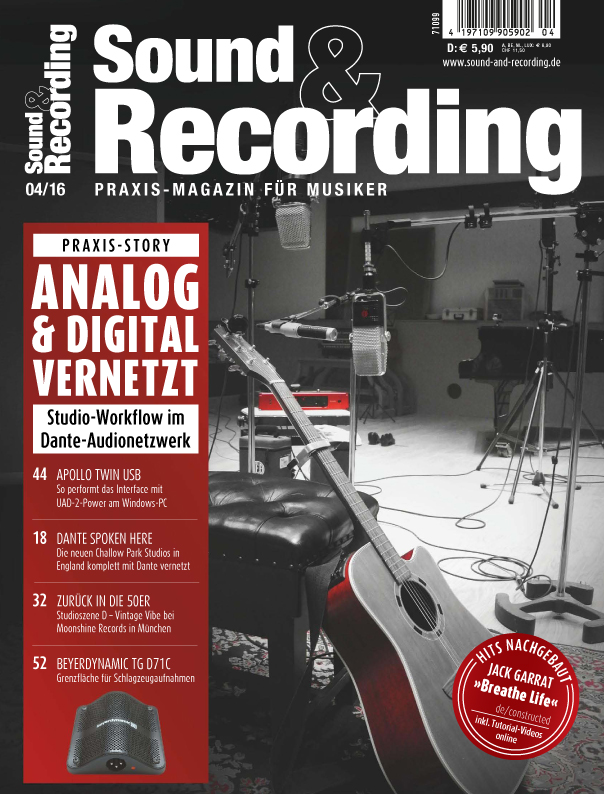 Sound&Recording Magazin 4/16