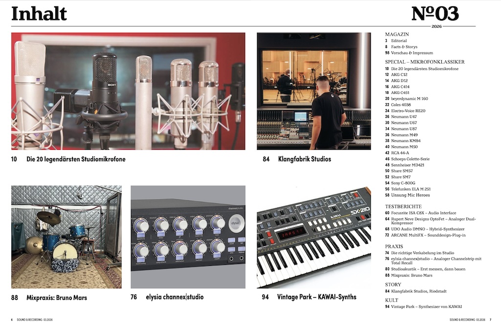 20 legendäre Studiomikrofone – 20 Jahre Sound&Recording – 3/26 – Bild 2